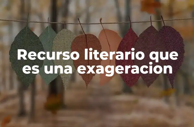 La exageración como herramienta expresiva