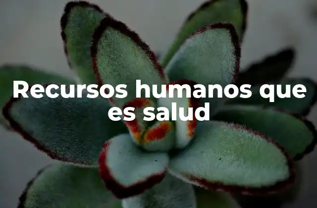 La salud como eje central de la gestión de personas