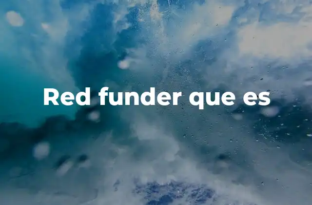 Red Funder que es