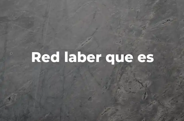 Red Laber que es
