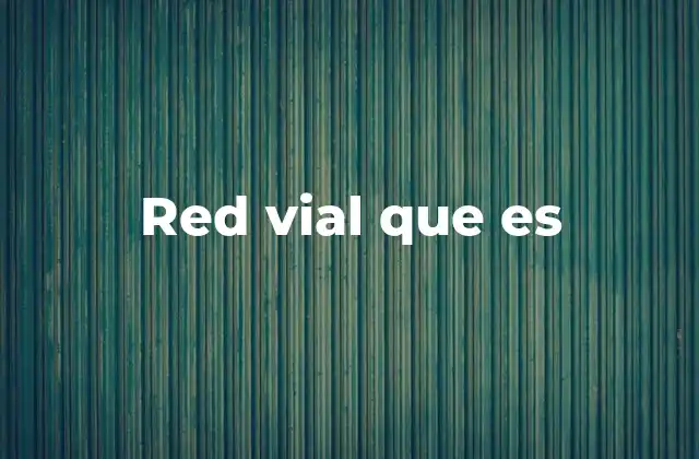 Red Vial que es