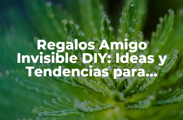 Regalos Amigo Invisible Diy: Ideas y Tendencias para Sorprender