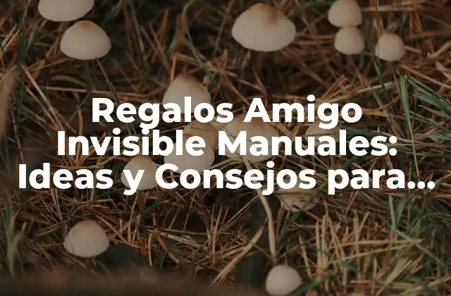 Regalos Amigo Invisible Manuales: Ideas y Consejos para Sorprender