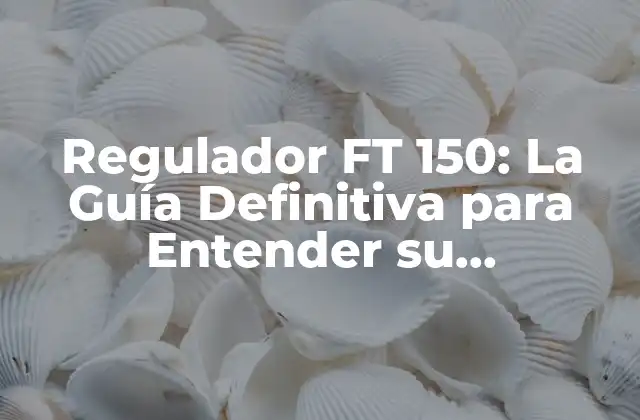 Regulador Ft 150: la Guía Definitiva para Entender Su Funcionamiento y Aplicaciones