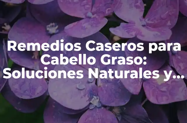 Remedios Caseros para Cabello Graso: Soluciones Naturales y Efectivas