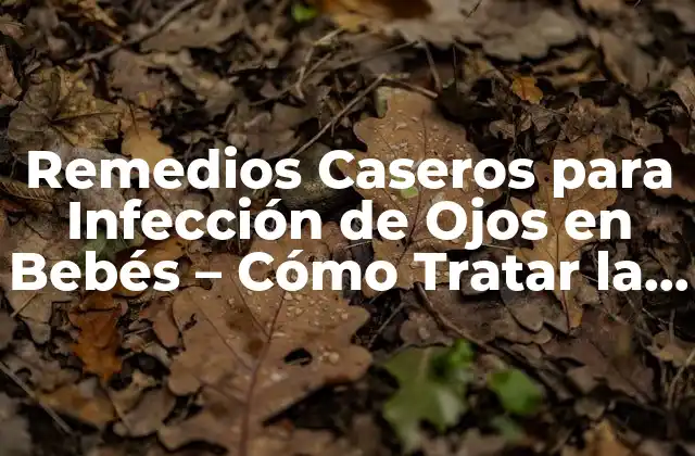 Remedios Caseros para Infección de Ojos en Bebés – Cómo Tratar la Conjuntivitis en Niños