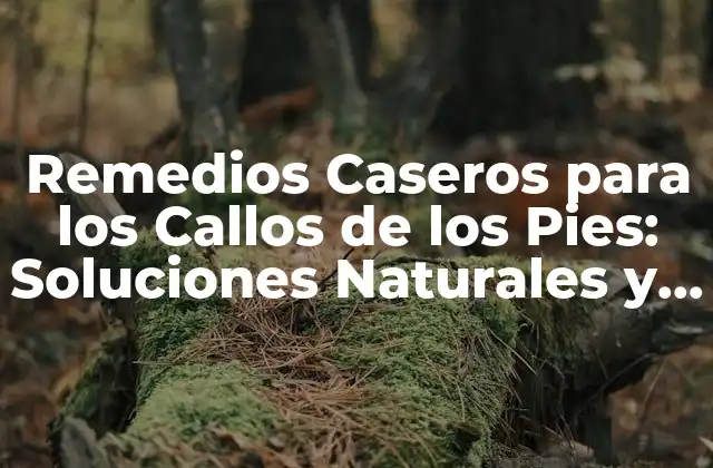 Remedios Caseros para los Callos de los Pies: Soluciones Naturales y Efectivas