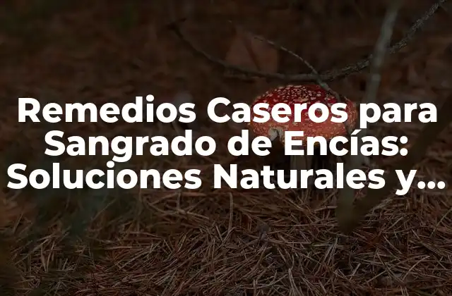 Remedios Caseros para Sangrado de Encías: Soluciones Naturales y Efectivas