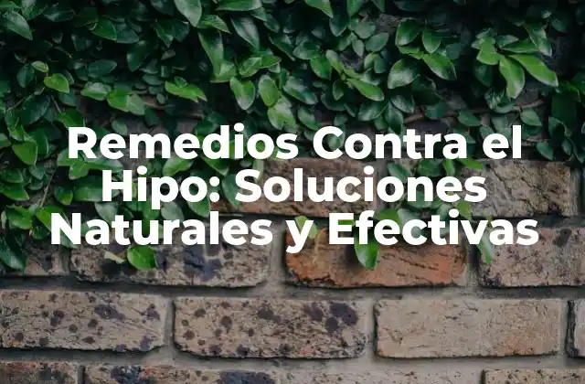 Remedios contra el Hipo: Soluciones Naturales y Efectivas