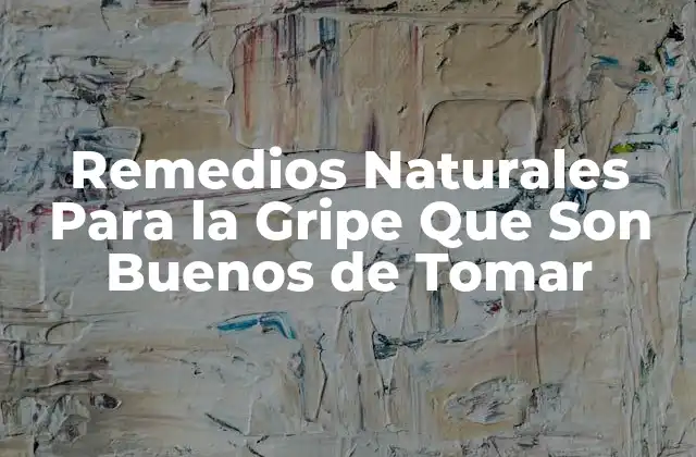 Remedios Naturales para la Gripe que Son Buenos de Tomar 2 ¿Qué son los Remedios Naturales Para la Gripe?