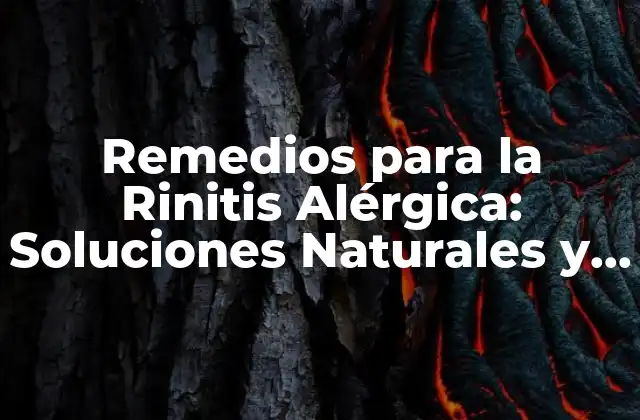 Remedios para la Rinitis Alérgica: Soluciones Naturales y Efectivas 2 ¿Qué Causa la Rinitis Alérgica?