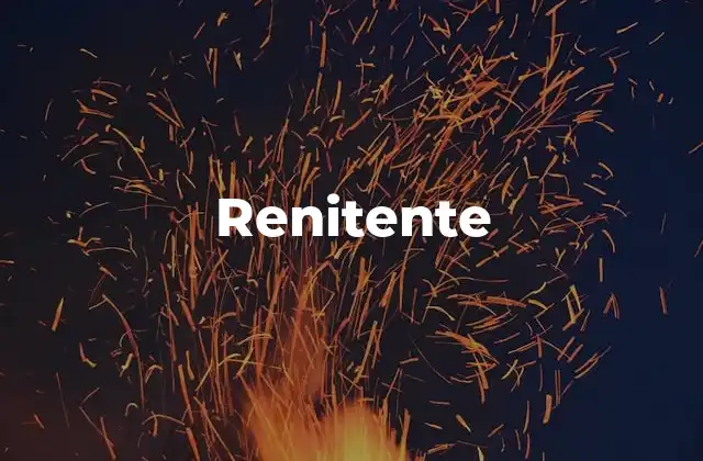 La actitud renitente en el ámbito legal