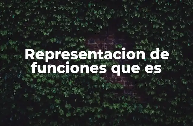 Representacion de Funciones que es 2 La importancia de visualizar funciones en el análisis matemático