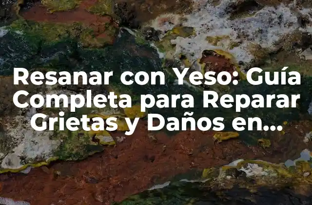 Resanar con Yeso: Guía Completa para Reparar Grietas y Daños en Paredes