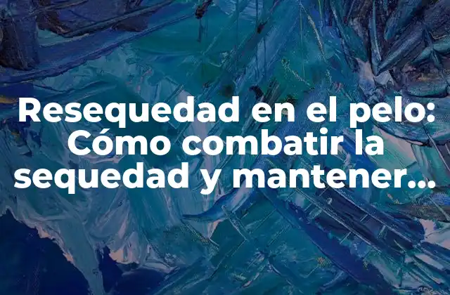 Resequedad en el Pelo: Cómo Combatir la Sequedad y Mantener un Cabello Saludable