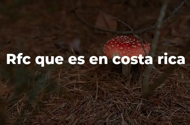 Rfc que es en Costa Rica