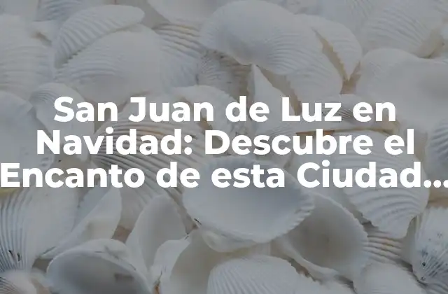 San Juan de Luz en Navidad: Descubre el Encanto de Esta Ciudad Vasca 2 Iluminaciones Navideñas en San Juan de Luz