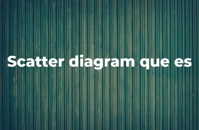 Scatter Diagram que es 2 Aplicaciones del diagrama de dispersión en diferentes campos