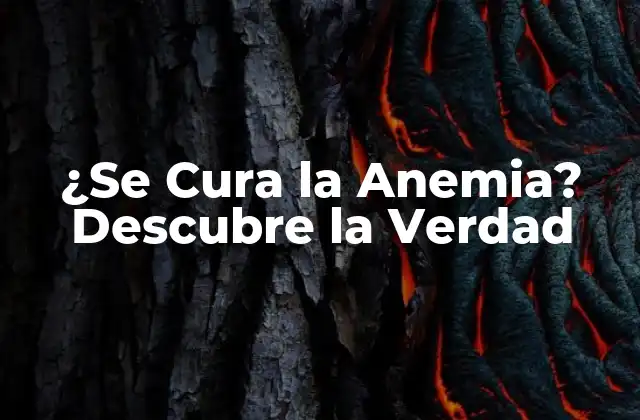 ¿se Cura la Anemia? Descubre la Verdad