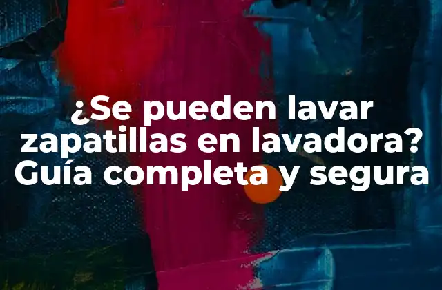 ¿se Pueden Lavar Zapatillas en Lavadora? Guía Completa y Segura