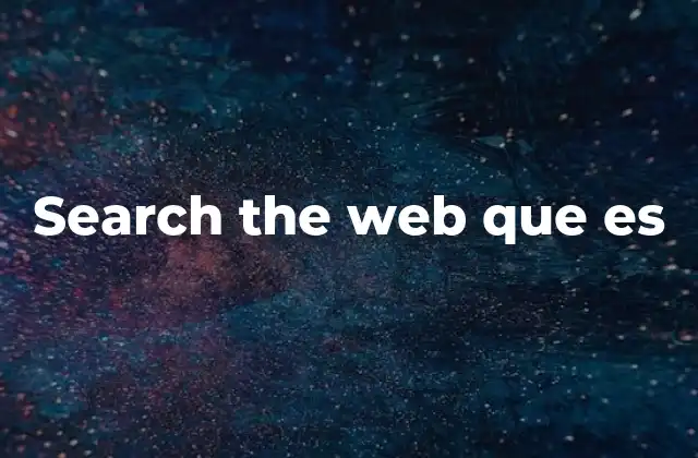 Search The Web que es