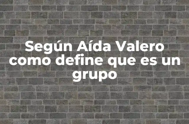 El rol social y emocional del grupo según Aída Valero