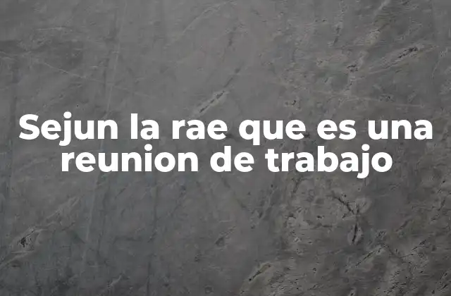 Sejun la Rae que es una Reunion de Trabajo 2 La evolución del lenguaje en entornos laborales digitales