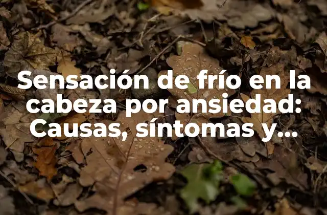 Sensación de Frío en la Cabeza por Ansiedad: Causas, Síntomas y Tratamiento