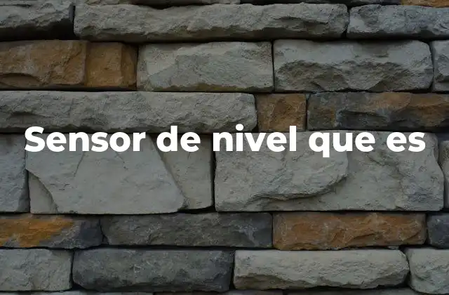 Sensor de Nivel que es 2 La importancia de los sensores de nivel en la industria moderna