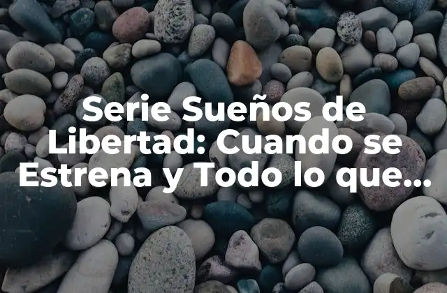 Serie Sueños de Libertad: Cuando Se Estrena y Todo Lo que Debes Saber 2 La Trama de Serie Sueños de Libertad