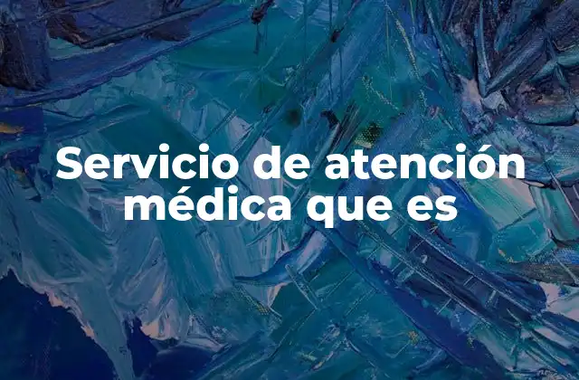 Servicio de Atención Médica que es