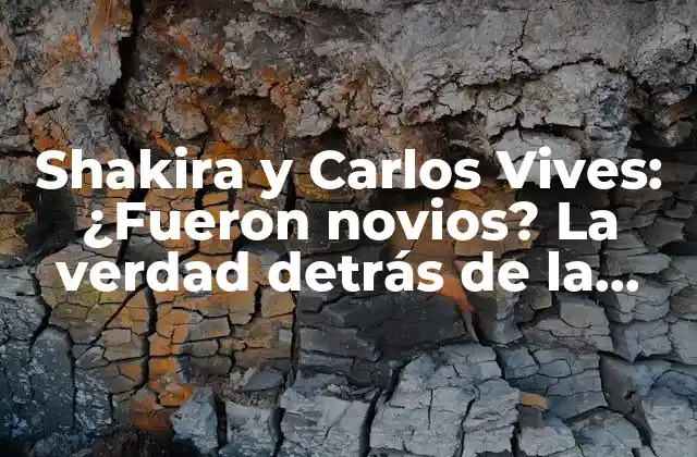 Shakira y Carlos Vives: ¿fueron Novios? la Verdad Detrás de la Leyenda