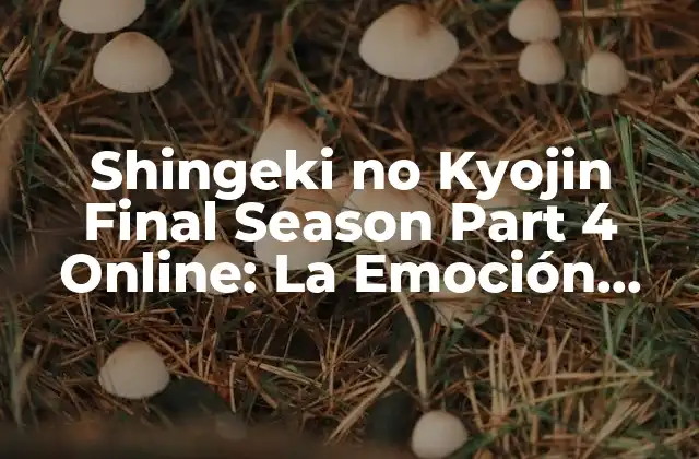 Shingeki No Kyojin Final Season Part 4 Online: la Emoción Continúa