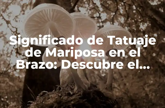 Significado de Tatuaje de Mariposa en el Brazo: Descubre el Simbolismo Detrás de Este Diseño Popular