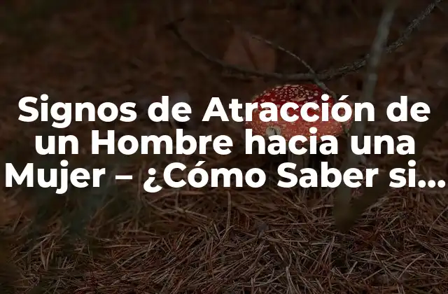Signos de Atracción de un Hombre hacia una Mujer – ¿cómo Saber Si Le Gustas?