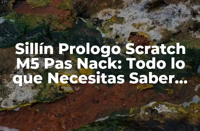 Características del Sillín Prologo Scratch M5 Pas Nack