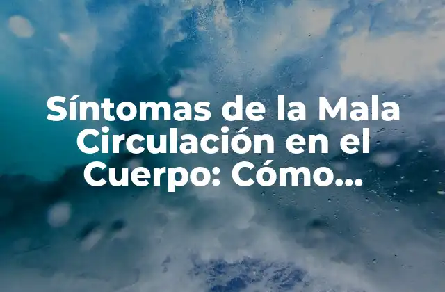 Síntomas de la Mala Circulación en el Cuerpo: Cómo Identificarlos y Tratarlos