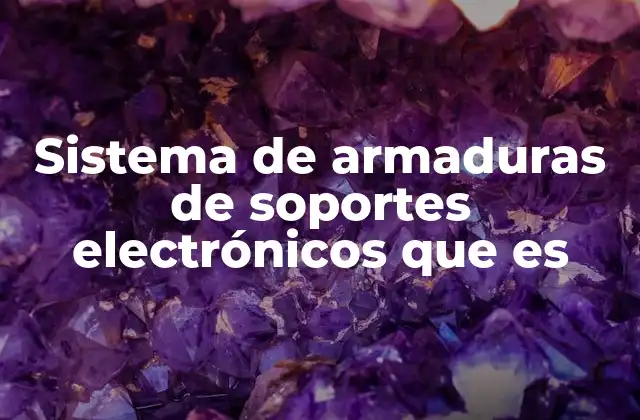 Componentes esenciales de una armadura de soporte electrónico