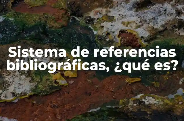 Sistema de Referencias Bibliográficas, ¿qué Es?