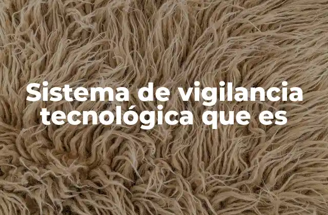 Sistema de Vigilancia Tecnológica que es