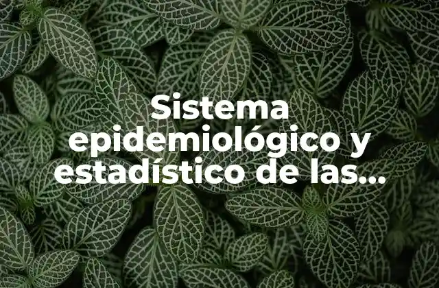Sistema Epidemiológico y Estadístico de las Defunciones que es