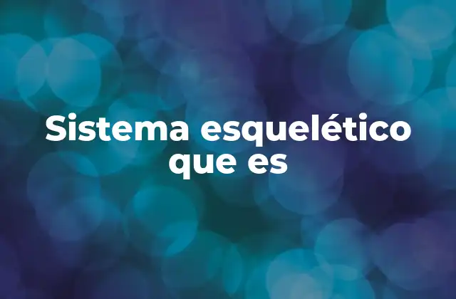 La importancia del sistema esquelético en la movilidad humana