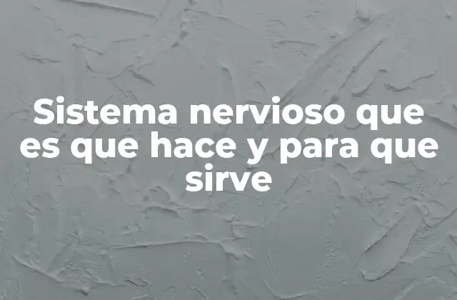 Sistema Nervioso que es que Hace y para que Sirve 2 El sistema nervioso como la red de comunicación del cuerpo