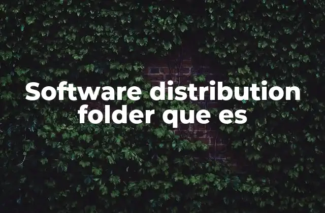 Software Distribution Folder que es