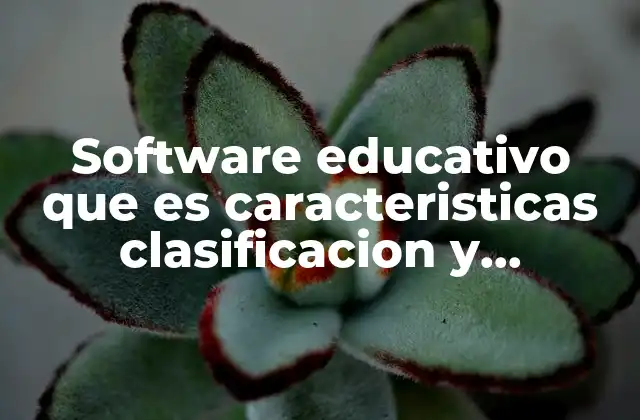 Software Educativo que es Caracteristicas Clasificacion y Ejemplos