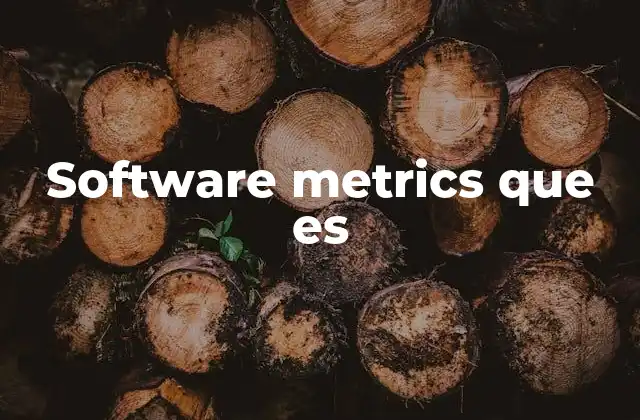 Software Metrics que es 2 La importancia de las métricas en el desarrollo de software
