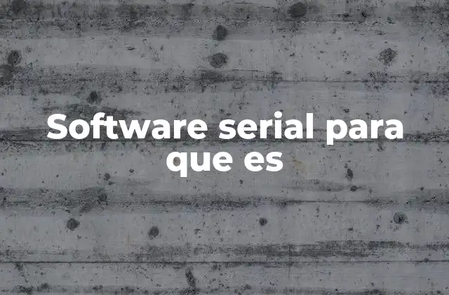 Software Serial para que es