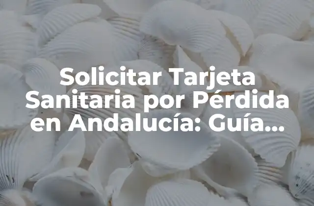 Solicitar Tarjeta Sanitaria por Pérdida en Andalucía: Guía Completa