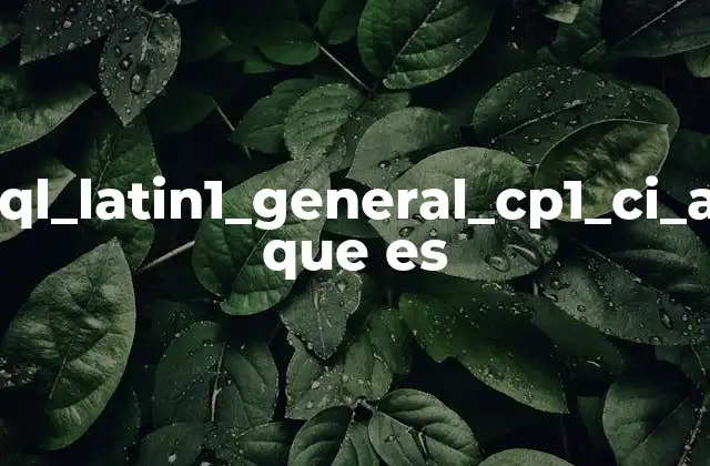 Sql_latin1_general_cp1_ci_as que es