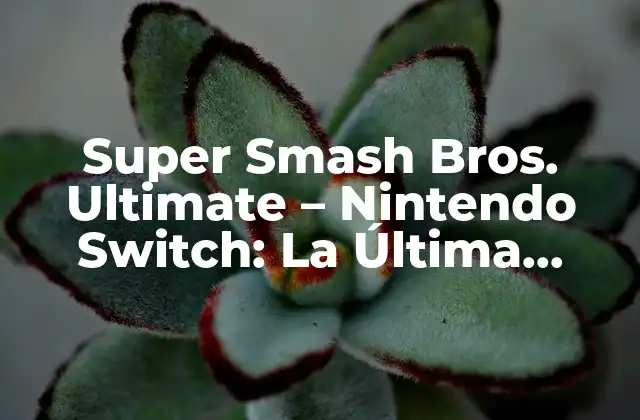 ¿Qué Hace que Super Smash Bros. Ultimate Sea tan Especial?